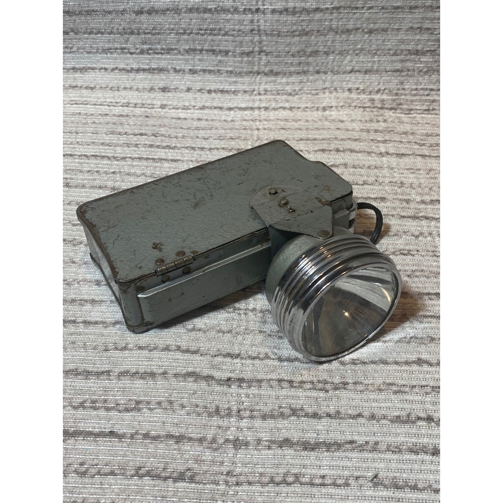 Rare Justrite WWII US Army Air Force Type A-3 Flashlight Headlight 1942 Military